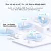 imageTPLink DualBand BE5000 WiFi 7 Mesh WiFi System Deco BE25  4Stream 5 Gbps  240 Mhz Channels  Covers up to 6600 SqFt  2X 25G Ports Wired Backhaul  VPNMLO AIRoaming HomeShield 3Pack1 Pack