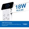 imageTPLink Tapo Smart Plug Outlet Extender Surge Protector 18W Fast Charging 3 Individual Smart Outlets 1x USBC ampamp 2X USBA Smart Night Light Works wApple HomeKit Alexa ampamp Google Home Tapo P306Apple Homekit Compatible