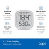 imageTPLink Tapo Temperature and Humidity Sensor Kit Temperature Sensor Tapo T315  Hub Tapo H100 27quot EInk Display SwissMade Sensor  LongLasting Performance  RealTime NotificationTemperature Sensor w Display  Hub Bundle
