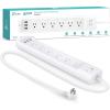 imageKasa Smart Plug Power Strip HS300 Surge Protector with 6 Individually Controlled Smart Outlets and 3 USB Ports Works with Alexa ampamp Google Home No Hub Required  WhiteWhite