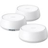 imageTPLink DualBand BE5000 WiFi 7 Mesh WiFi System Deco BE25  4Stream 5 Gbps  240 Mhz Channels  Covers up to 6600 SqFt  2X 25G Ports Wired Backhaul  VPNMLO AIRoaming HomeShield 3Pack3 Pack