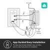 imageKasa Apple HomeKit Smart Dimmer Switch KS220P3 Single Pole Neutral Wire Required24GHz WiFi Light Works with Siri Alexa and Google HomeUL Certified No Hub RequiredWhite 3 Count Pack of 1White  Dimmer Switch