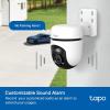 imageTapo 1080P Outdoor Wired PanTilt Security WiFi Camera 360 View Motion Tracking Works with Alexa ampamp Google Home Night Vision Free AI Detection Cloud ampamp SD Card Storageup to 512GB Tapo C5001080P