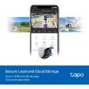 imageTapo 1080P Outdoor Wired PanTilt Security WiFi Camera 360 View Motion Tracking Works with Alexa ampamp Google Home Night Vision Free AI Detection Cloud ampamp SD Card Storageup to 512GB Tapo C5002K QHD  Color Night Vision