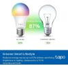 imageTapo TPLink Smart Light Bulbs 1100 Lumens High Brightness75W Equivalent MatterCertified 16M Colors RGBW LED Bulb Dimmable CRIampgt90 Voice Control wSiri Alexa ampamp Google Home A19 E26 L535E1100LM wMatterCertified