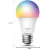 imageTapo TPLink Smart Light Bulbs 1100 Lumens High Brightness75W Equivalent MatterCertified 16M Colors RGBW LED Bulb Dimmable CRIampgt90 Voice Control wSiri Alexa ampamp Google Home A19 E26 L535E800LM