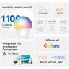imageTapo TPLink Smart Light Bulbs 1100 Lumens High Brightness75W Equivalent MatterCertified 16M Colors RGBW LED Bulb Dimmable CRIampgt90 Voice Control wSiri Alexa ampamp Google Home A19 E26 L535E1100LM wMatterCertified