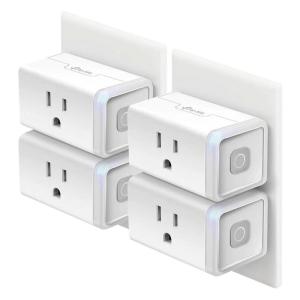 imageKasa Smart Plug HS103P3 Smart Home WiFi Outlet Works with Alexa Echo Google Home ampamp IFTTT No Hub Required Remote Control15 AmpUL Certified White 3 Count Pack of 1Alexa Compatible Plug 4Pack