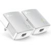imageTPLink AV600 Powerline Ethernet Adapter Kit  Gigabit Port Plug Pair ampampPlay Power Saving Nano Sized Powerline Network Adapter TLPA4010 KIT