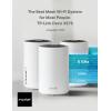 imageTPLink BE11000 TriBand WiFi 7 Outdoor Mesh Extender Deco BE65Outdoor  Up to 3000 sqft 225G PoE Ports IP65 Waterproof  Multiple Mount Options  6 GHz MLO Homeshield 320 MHz AIRoamingWiFi 6E  AXE5400