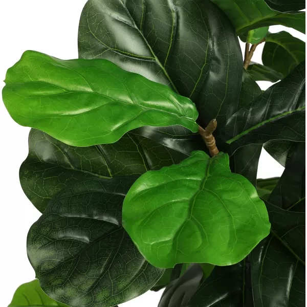 VIAGDO Artificial Fiddle Leaf Fig Tree 6ft Tall 86 Decorative Faux Fiddle Leaves Fake Fig Silk Tree in Pot Artificial Tree for Home Office Living Room Bathroom Corner Decor Indoor6 FT