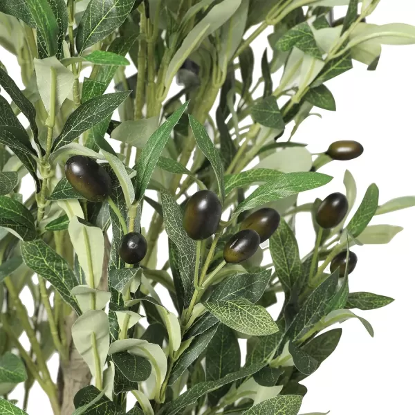 VIAGDO Artificial Olive Tree 6ft Tall Fake Potted Olive Silk Tree with Planter Large Faux Olive Branches and Fruits Artificial Tree for Home Office Living Room Decor Indoor 1176 Leaves1