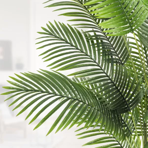 VIAGDO Artificial Palm Tree 7ft Tall Fake Palm Tree Decor with 22 Detachable Trunks Faux Tropical Palm Silk Plant Feaux Dypsis Lutescens Plants in Pot for Home Office Living Room Floor Decor Indoor1