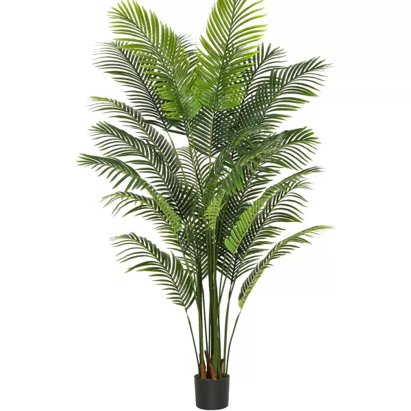 VIAGDO Artificial Palm Tree 7ft Tall Fake Palm Tree Decor with 22 Detachable Trunks Faux Tropical Palm Silk Plant Feaux Dypsis Lutescens Plants in Pot for Home Office Living Room Floor Decor Indoor1