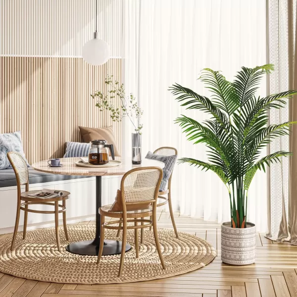 VIAGDO Artificial Palm Tree 7ft Tall Fake Palm Tree Decor with 22 Detachable Trunks Faux Tropical Palm Silk Plant Feaux Dypsis Lutescens Plants in Pot for Home Office Living Room Floor Decor Indoor1