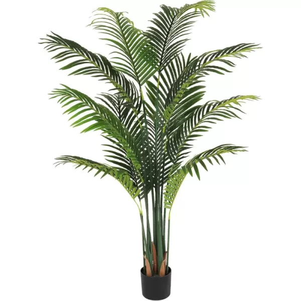 VIAGDO Artificial Palm Tree 7ft Tall Fake Palm Tree Decor with 22 Detachable Trunks Faux Tropical Palm Silk Plant Feaux Dypsis Lutescens Plants in Pot for Home Office Living Room Floor Decor Indoor1