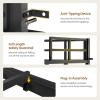 imageVIAGDO Bunk Bed Twin Over Twin with Charging Station and LED Lights Heavy Duty Metal Bunk Bed with Desk and 3 Storage Drawers Utility Storage Shelf and Boxes No Box Spring Needed BlackBlack