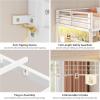 imageVIAGDO Bunk Bed Twin Over Twin with Hall Tree Charging Station and LED Lights LShaped Bunk Bed with Desk 5 Storage Drawers Twin Bunk Beds with Guardrail ampamp Stairs No Box Spring Needed WhiteWhite