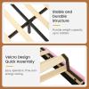 imageVIAGDO Pink Twin Bed Frames with LED Lights Upholstered Platform Bed Frame Twin Size with Storage Headboard and Charging Station LED Twin Bed Frame No Box Spring NeededPink