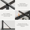 imageVIAGDO Wooden Bed Frame Queen Size with Bookcase Headboard and Sliding Barn Door Farmhouse Queen Bed Frame with Charging Station LED Lights and 4 Storage Drawers No Box Spring Needed WhiteWhite
