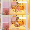 image:imageVIAGDO Low Loft Bed Twin Size with 9 Storage Drawers Bookcase and LED Lights Metal Kids Loft Bed with Wide Staircase Open Shelves and Safety Guardrail Twin Loft Bed with UnderBed Playhouse WhiteWhite