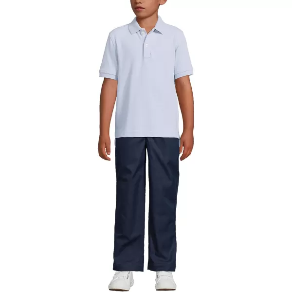 Lands End School Uniform Kids Short Sleeve Mesh Polo ShirtBlue