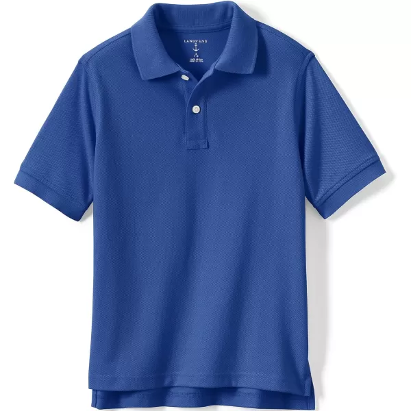 Lands End School Uniform Kids Short Sleeve Mesh Polo ShirtCobalt