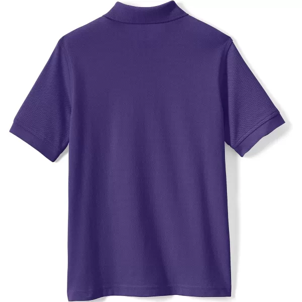 Lands End School Uniform Kids Short Sleeve Mesh Polo ShirtDeep Purple