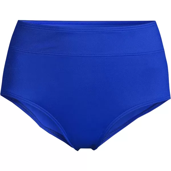 Lands End Womens Tummy Control High Waisted Bikini BottomsElectric Blue