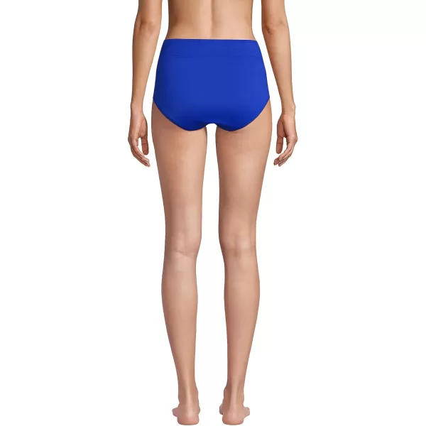 Lands End Womens Tummy Control High Waisted Bikini BottomsElectric Blue