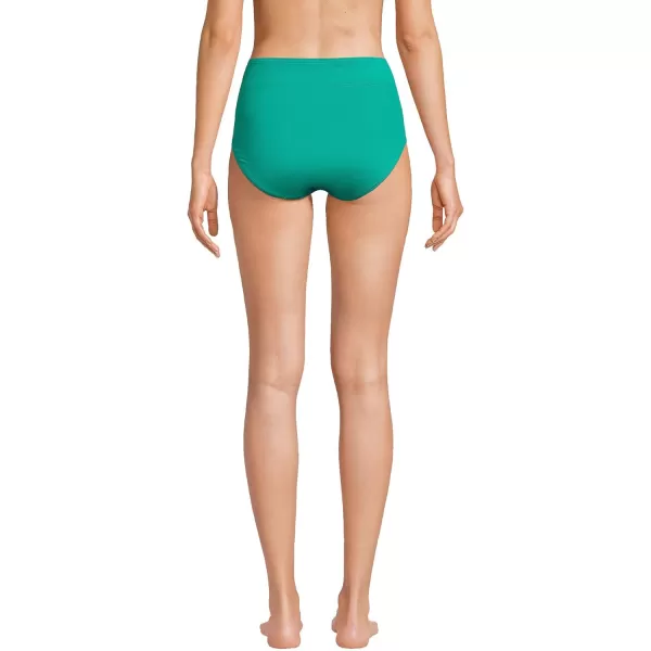 Lands End Womens Tummy Control High Waisted Bikini BottomsIsland Emerald