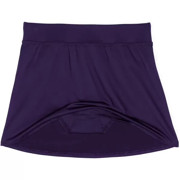 Lands End Womens Tummy Control Skirt Swim BottomsBlackberry