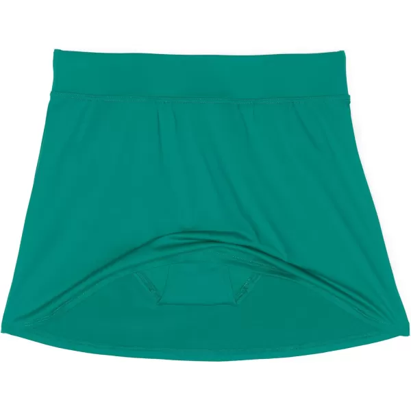 Lands End Womens Tummy Control Skirt Swim BottomsIsland Emerald