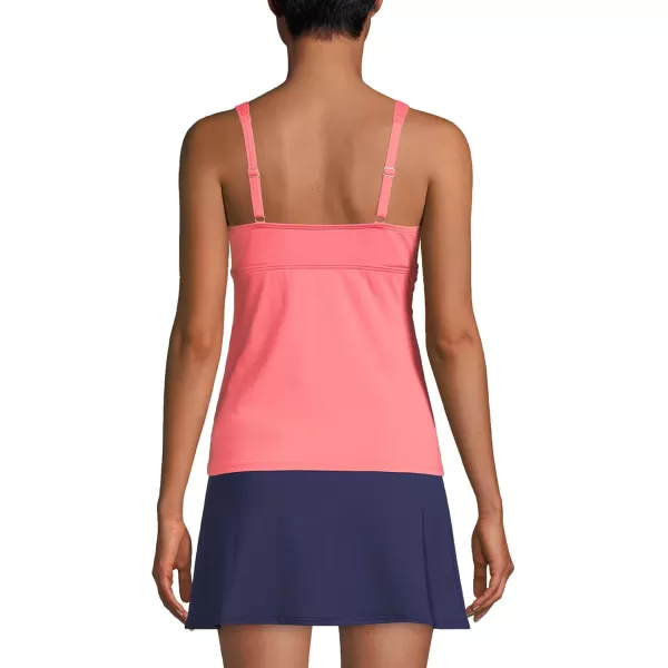 Lands End Womens Wrap Underwire Tankini Top SwimsuitWood Lily