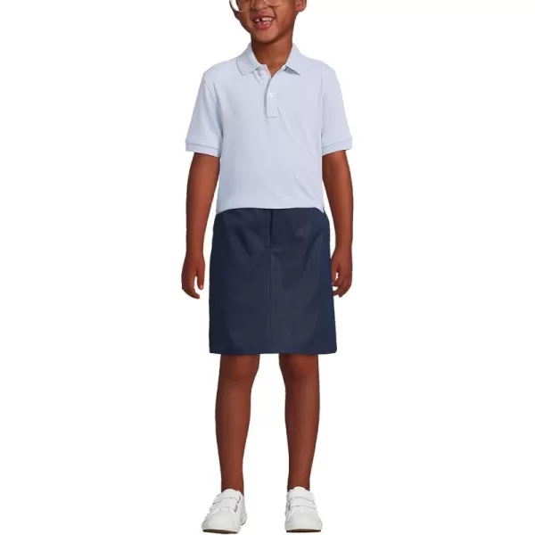 Lands End School Uniform Kids Short Sleeve Mesh Polo ShirtBlue