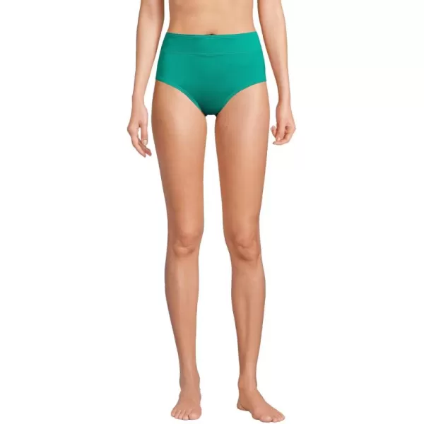 Lands End Womens Tummy Control High Waisted Bikini BottomsIsland Emerald