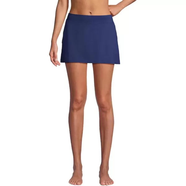 Lands End Womens Tummy Control Skirt Swim BottomsDeep Sea Navy