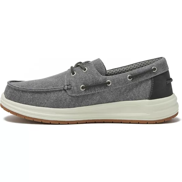 Lands End Canvas Boat Shoes Men Deck Shoes Mens Boat Shoes Slip Ons  Navy Blue Tan Brown or Grey Mens Casual Shoes Size 813Light Graphite