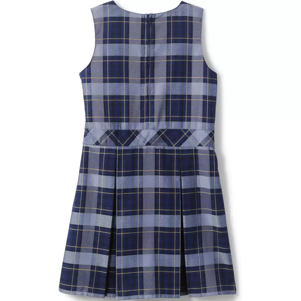 Lands End Girls Uniform Plaid JumperClassic Navy Plaid