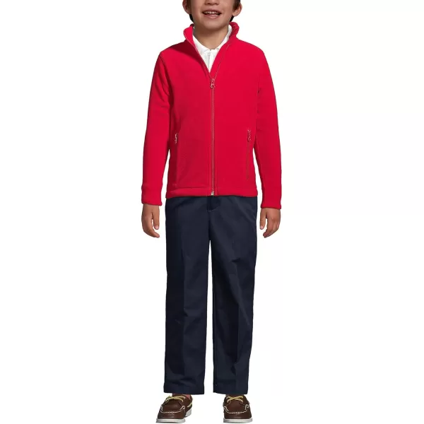 Lands End Kids Midweight Fleece JacketRed