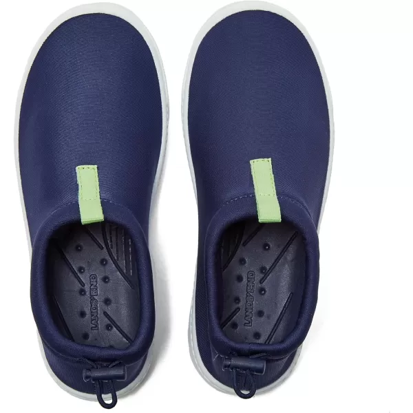 Lands End Kids Water Shoes Boys and Girls Water Shoes for Kids Quick Dry Slip On Aqua Swim Shoes for Kids Pool or Beach Purple Tie Dye or Navy Blue Size 1 Little Kid to 7 Big Kid YouthDeep Sea NavyLime Jade