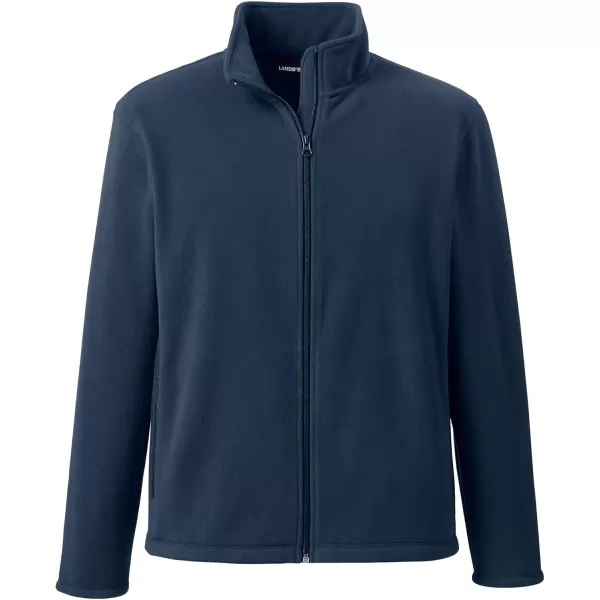 Lands End Mens FullZip MidWeight Fleece JacketClassic Navy