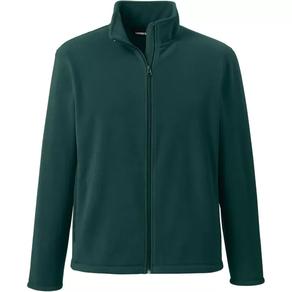 Lands End Mens FullZip MidWeight Fleece JacketEvergreen