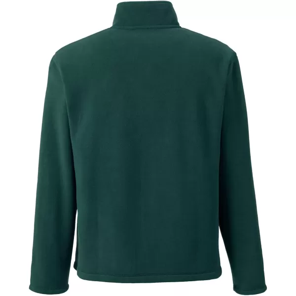 Lands End Mens FullZip MidWeight Fleece JacketEvergreen