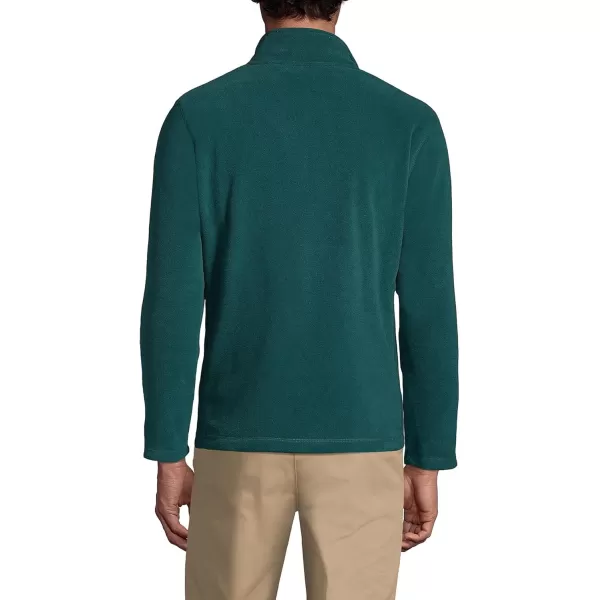 Lands End Mens FullZip MidWeight Fleece JacketEvergreen