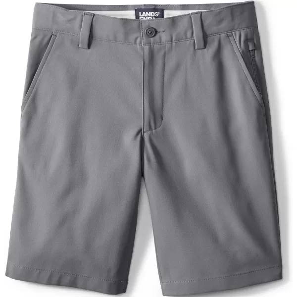 Lands End School Uniform Boys Active Chino ShortsArctic Gray