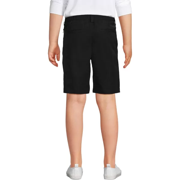 Lands End School Uniform Boys Active Chino ShortsBlack