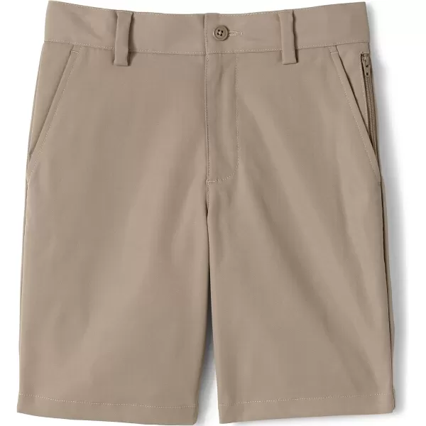 Lands End School Uniform Boys Active Chino ShortsKhaki