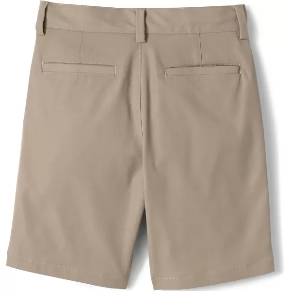 Lands End School Uniform Boys Active Chino ShortsKhaki