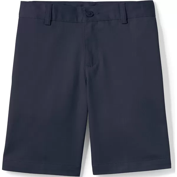 Lands End School Uniform Boys Plain Front Blend Chino ShortsClassic Navy